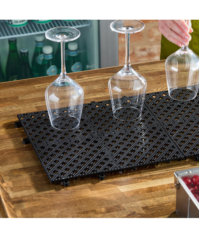 Thảm quầy bar cài ghép Choice 30 x 30 cm đen