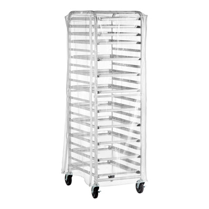 Xe giá đỡ khay bánh Regency 20 khay nạp đầu chiều cao đầy đủ kèm vỏ bọc và 12 khay - Chưa lắp ráp