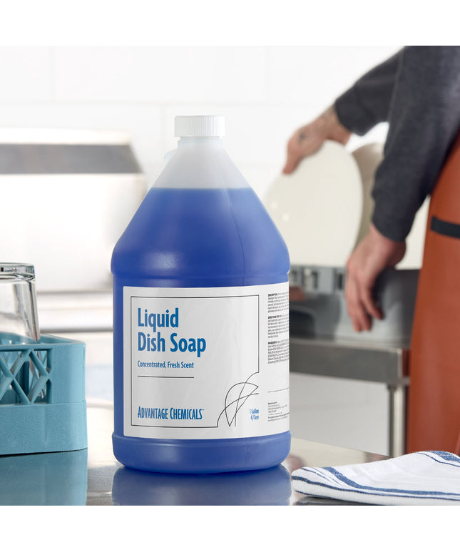 Nước rửa ly Advantage Chemicals 3,8 lít / 3,8 lít Fresh đậm đặc nước rửa chén - Thùng 4 cái
