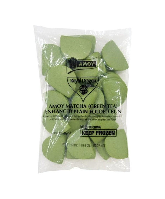 Bánh bao gấp chay vị matcha Amoy Royal Dragon 28 g - Thùng 144 cái