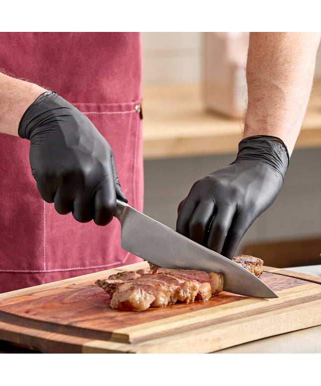Găng tay nitrile không bột đa dụng màu đen Noble 2,5 Mil - Cỡ XL - Thùng 2.000 cái