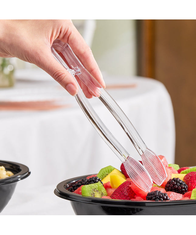 Kẹp gắp phẳng nhựa trong có gân Visions 23 cm - Thùng 48 cái