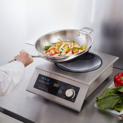 Bếp từ chảo wok Spring USA SM-351WCR-6 MAX kèm chảo Primo - 208-240V, 3500W