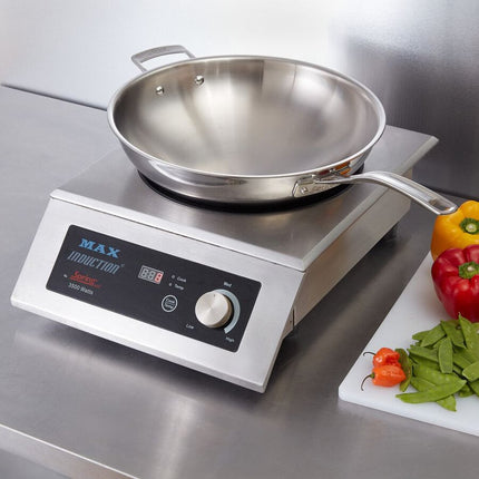 Bếp từ chảo wok Spring USA SM-351WCR-6 MAX kèm chảo Primo - 208-240V, 3500W