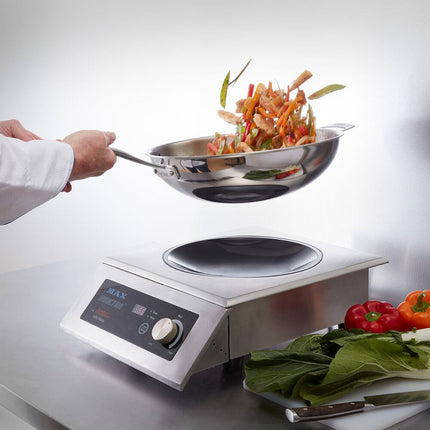 Bếp từ chảo wok Spring USA SM-351WCR-6 MAX kèm chảo Primo - 208-240V, 3500W
