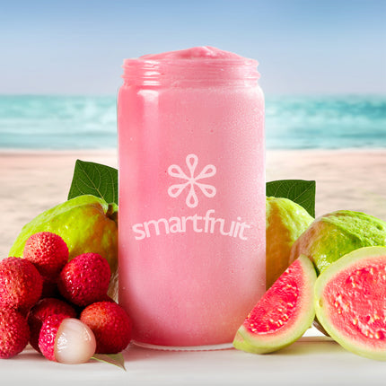 Hỗn hợp pha chế đồ uống Smartfruit Guava Lychee Breeze 100% xay nhuyễn trái cây 1,4 lít - Thùng 6 cái