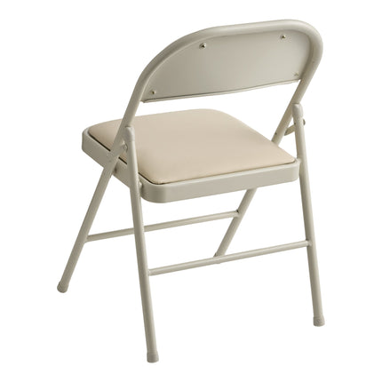 Ghế gấp tiệc bọc simili đệm êm Lancaster Table & Seating màu be