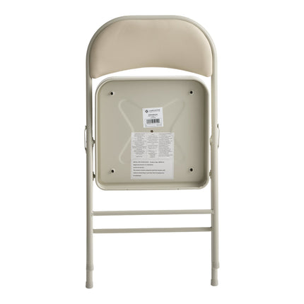 Ghế gấp tiệc bọc simili đệm êm Lancaster Table & Seating màu be