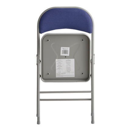 Ghế tiệc Lancaster Table & Seating xanh dương vải ghế gấp với đệm ngồi