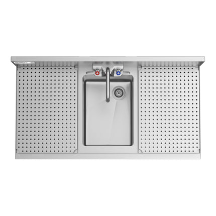 Bồn rửa quầy bar một chậu Regency Spec Line hai mặt ráo 30 cm có vòi 48 x 91 cm