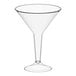 Ly martini nhựa 1 mảnh trong suốt Visions 237 ml - Thùng 96 cái
