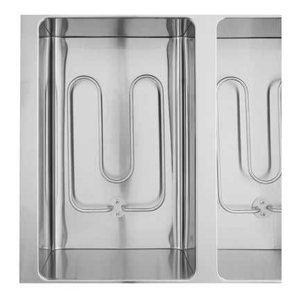 Bàn hâm nóng điện 4 hộc mở có kệ dưới Avantco STE-4SA - 120V, 2000W