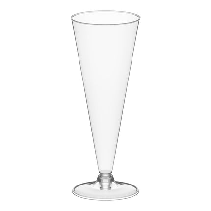Ly champagne nhựa trong hình nón 2 mảnh Visions 177 ml - Thùng 120 cái