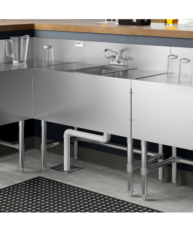 Bồn rửa quầy bar một chậu Regency Spec Line hai mặt ráo 30 cm có vòi 48 x 91 cm
