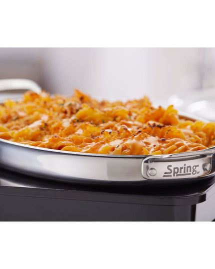 Chảo Xào Spring USA 8188-60/38 Inox 38.1 cm Dùng Bếp Từ