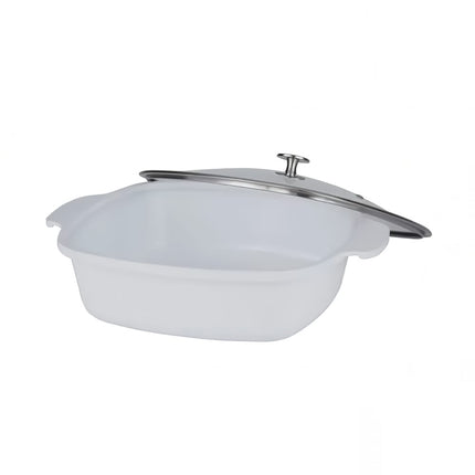 Nồi Hầm Spring USA 8268-2/28 3.8l Có Nắp - Dùng Bếp Từ, Nhôm/Gốm, Trắng