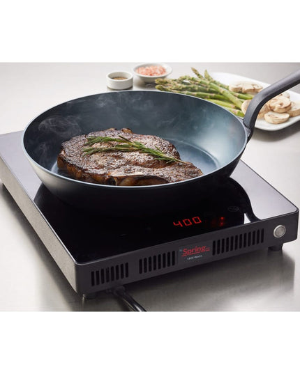 Chảo Rán Spring USA 8481-40/24 25.4 cm Thép Cacbon Tay Cầm Kim Loại Đặc
