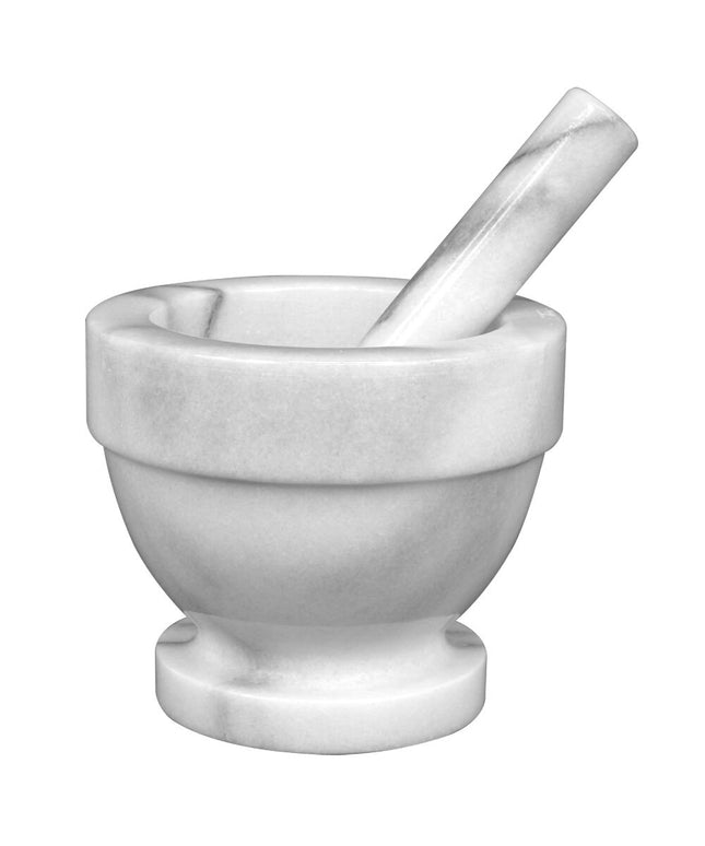 Bộ cối chày đá cẩm thạch Thunder Group 13 cm màu trắng