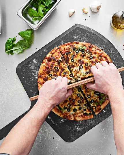 Xẻng Lấy Pizza Epicurean 407-241402 61 cm Lưỡi 38.1 x 35.6 cm Composite Giấy Màu Xám Đá