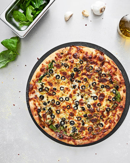 Thớt Pizza Tròn Epicurean 429-001402 35.6 cm Composite Giấy Màu Xám Đá