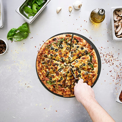 Thớt Pizza Tròn Epicurean 429-001402 35.6 cm Composite Giấy Màu Xám Đá