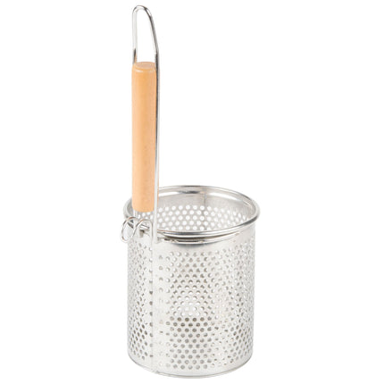 Rổ lọc / chần inox Thunder Group 13 x 13 cm cán gỗ
