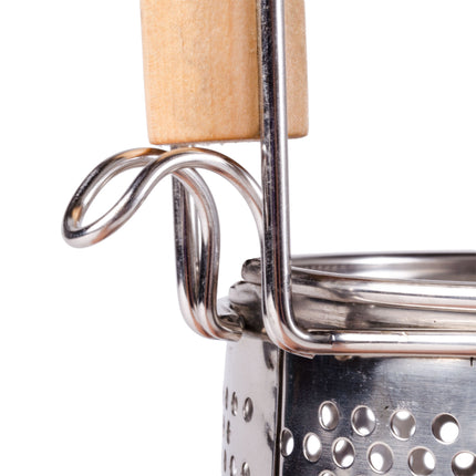 Rổ lọc / chần inox Thunder Group 14 x 15 cm cán gỗ