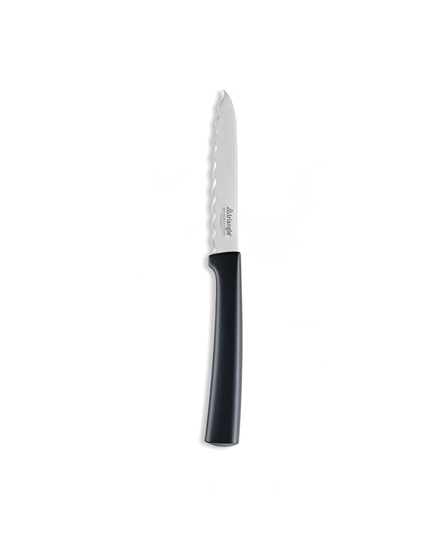 Dao Cắt Cà Chua Răng Cưa Louis Tellier Lưỡi Thép Không Gỉ Lượn Sóng & Tay Cầm Nhựa Đen (761891000)