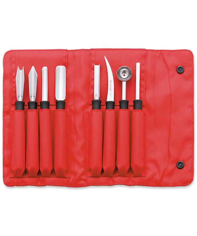 Bộ Dụng Cụ Tạc Chuyên Nghiệp 8 Món Louis Tellier 908180802 Túi Cuộn Nylon