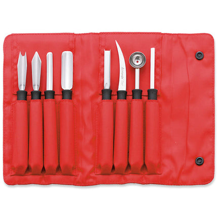 Bộ Dụng Cụ Tạc Chuyên Nghiệp 8 Món Louis Tellier 908180802 Túi Cuộn Nylon
