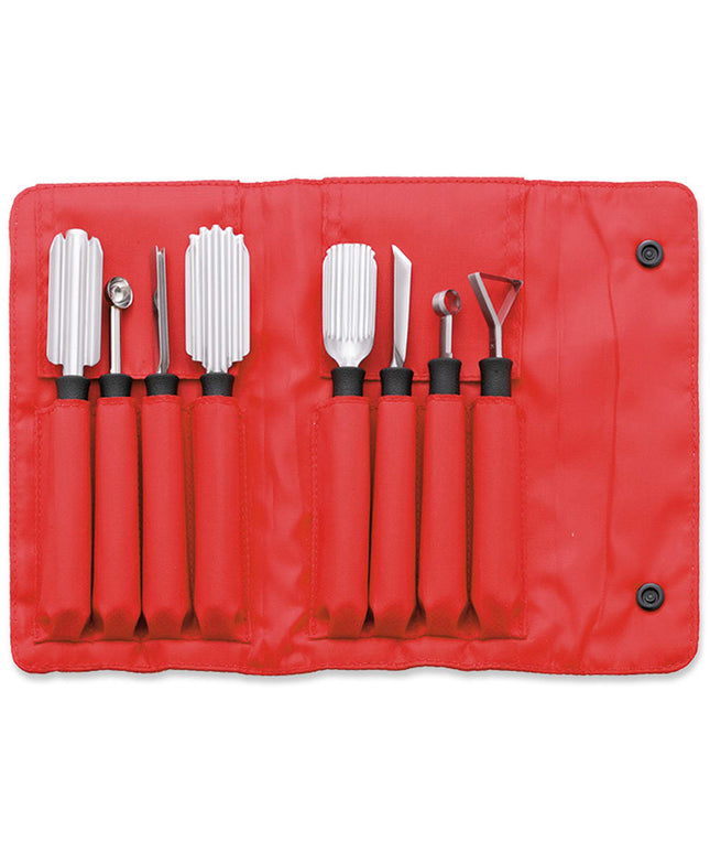 Bộ Dụng Cụ Chạm Khắc Louis Tellier 908310802 8 Món Túi Cuộn Nylon