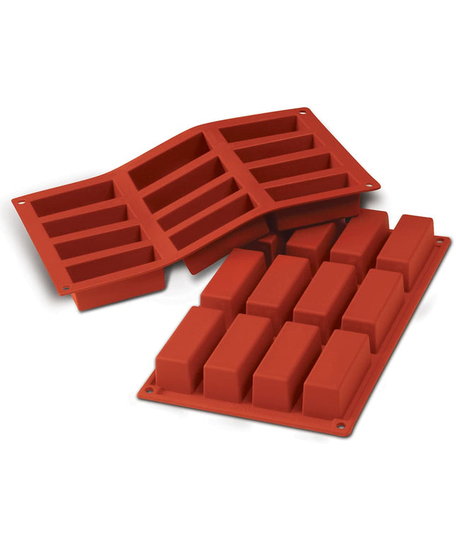 Khuôn Bánh Silikomart SF026 12 Ngăn Silicone Đỏ