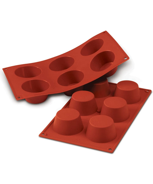 Khuôn Muffin Silikomart SF052 6 Ngăn Silicone Đỏ