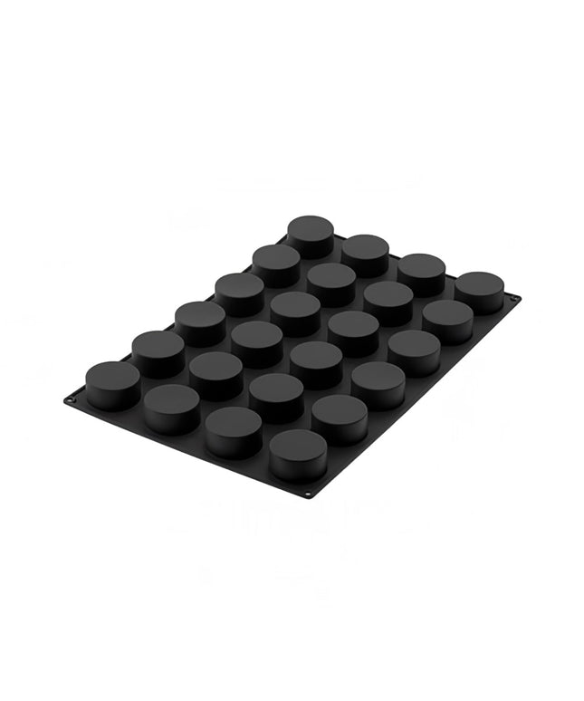Khuôn Cylinder Silikomart SQ060 24 Ngăn Silicone Đen