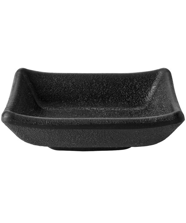 Chén nước chấm chữ nhật melamine đen Elite Global Solutions JWT57 Zen Kozara 50 ml - Thùng 6 cái