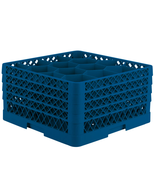 Giá đựng ly 12 ngăn màu xanh dương Vollrath Traex® Rack Max TR18JJJA cỡ đầy đủ cao 24 cm