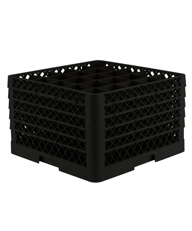 Giá đựng ly 25 ngăn màu đen Vollrath Traex® TR6BBBBA cỡ đầy đủ cao 27,9 cm