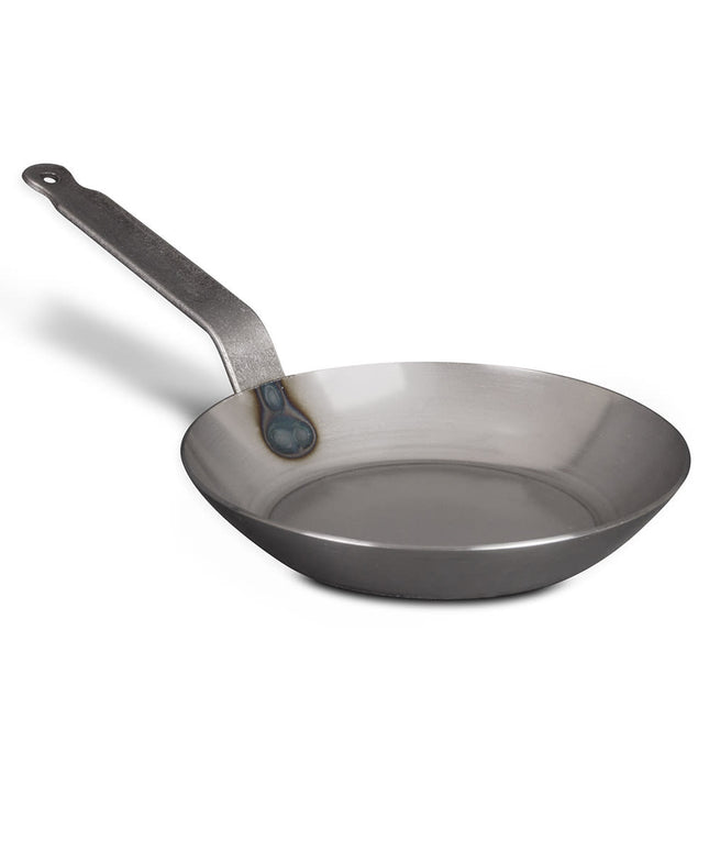 Chảo Chiên Thép Carbon Matfer Bourgeat 062001 21.9 cm Tay Cầm Kim Loại Đặc Màu Đen