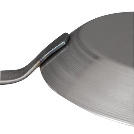 Chảo Chiên Thép Matfer Bourgeat 062003 26 cm Tay Cầm Thép Tán Đinh Màu Đen