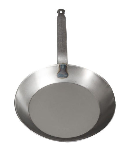 Chảo Chiên Thép Carbon Matfer Bourgeat 062004 27.9 cm Tay Cầm Kim Loại Đặc Màu Đen
