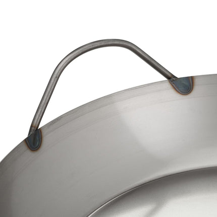 Chảo Paella Matfer Bourgeat 062052 40 cm Thép Đen Thành Cong