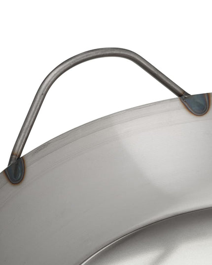 Chảo Paella Thép Đen Matfer Bourgeat 062053 45.1 cm Thành Cong