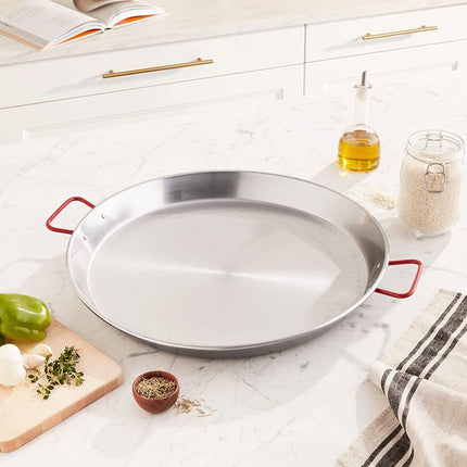 Chảo Paella Thép Bóng Matfer Bourgeat 071041 40 cm Đáy Cứng
