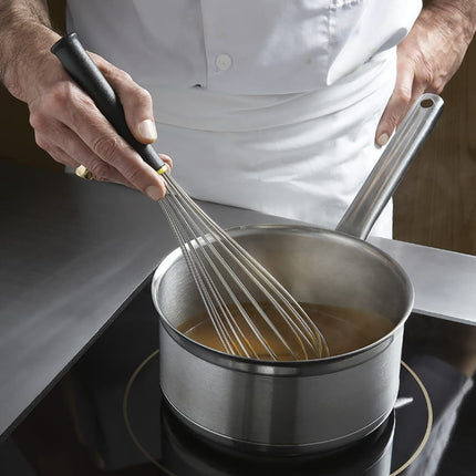 Phới Dây Piano Matfer Bourgeat 111022 Exoglass® 25.4 cm Chịu Nhiệt 220°C Thép Không Gỉ Tay Cầm Cách Nhiệt