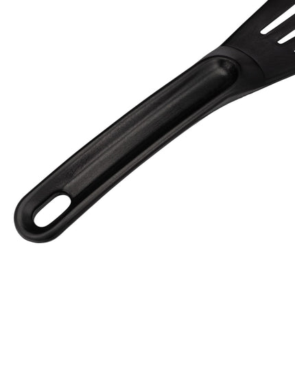 Xẻng Lật Có Rãnh Matfer Bourgeat 112419 Exoglass Pelton Composite Đen Chịu Nhiệt 221°C 30.5 cm