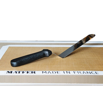 Phới Phết Lệch Dẻo Matfer Bourgeat 112672 20.3 cm Tay Cầm Nhựa, Thép Không Gỉ