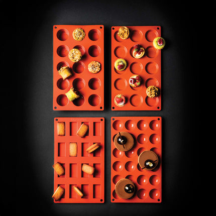 Khuôn Muffin Mini Matfer Bourgeat 257914 15 Ngăn Silicone