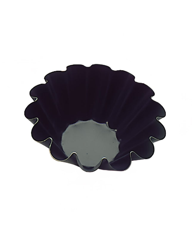 Khuôn Bánh Brioche Matfer Bourgeat 330134 Exopan® Tròn 16.1 cm 14 Rãnh Cao 6.4 cm Chống Dính Thép