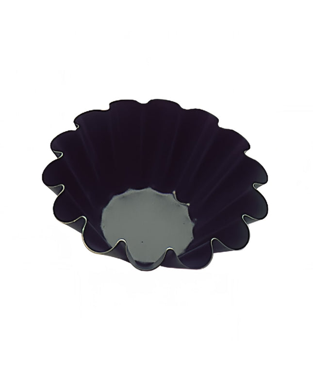 Khuôn Bánh Brioche Matfer Bourgeat 330135 Exopan 17.8 cm Tròn 14 Rãnh Cao 7.3 cm Chống Dính Thép