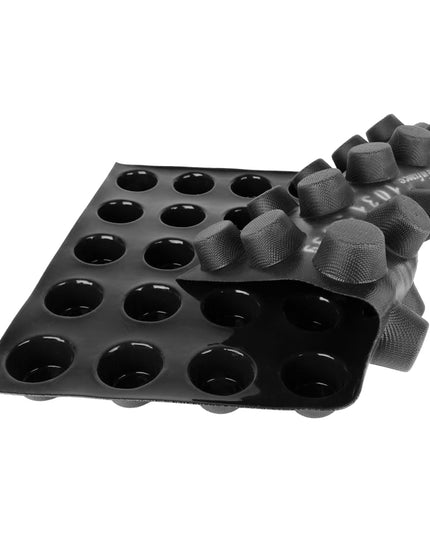 Khuôn Muffin Mini Sasa Demarle 40 Ngăn Silicone Đen (336023)